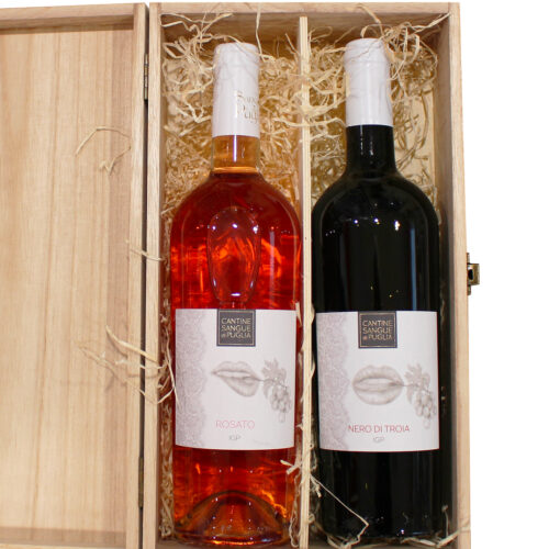 Cassetta 2 bottiglie di vino