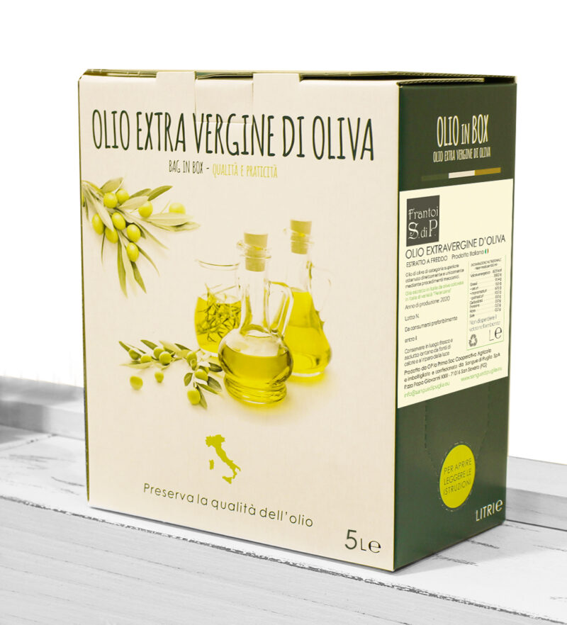 Olio extravergine d'oliva "bag in box" 5L - immagine 2